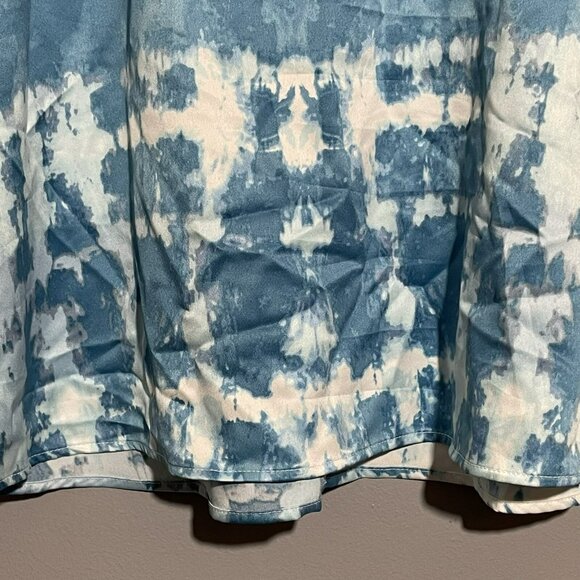 Marc Andrew Blouse Women Size L Vneck Casual Workwear Hippie Retro Boho Abstract - Picture 6 of 10